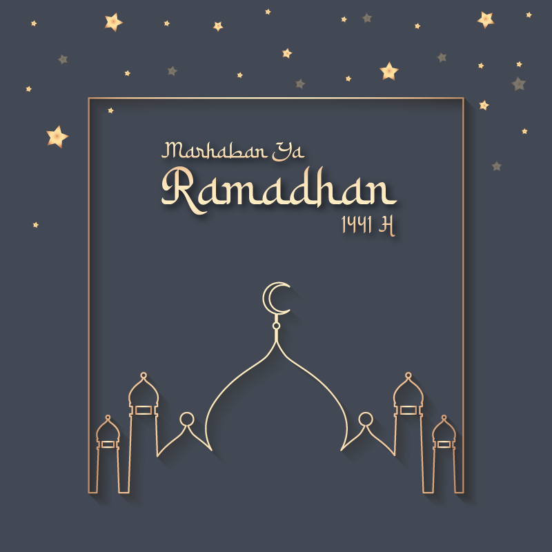 Marhaban Ya Ramadhan  1441  H Kumpulan Gambar Desain Template Ramadhan  