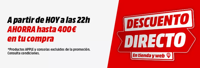 Top 10 ofertas Descuento Directo de Media Markt