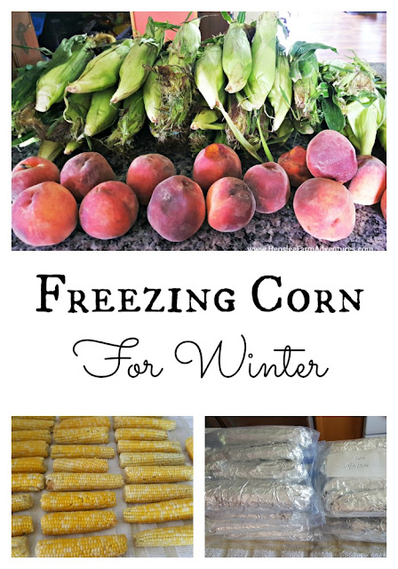 Freezing Corn for Winter  www.HensleeFarmAdventures.com