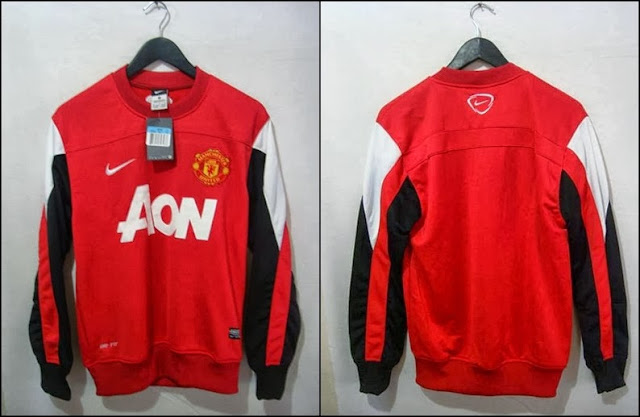 SWEATER TRAINING MANCHESTER UNITED RED AON 2013-2014 