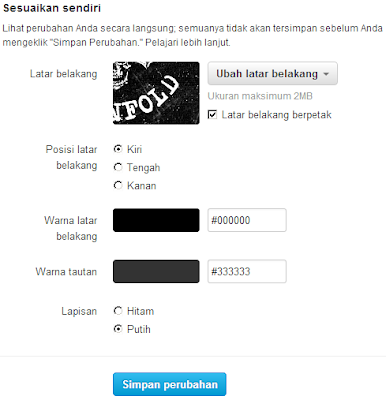 Cara Mengganti Background dan Tema Twitter