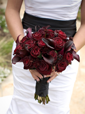 red and black weddings