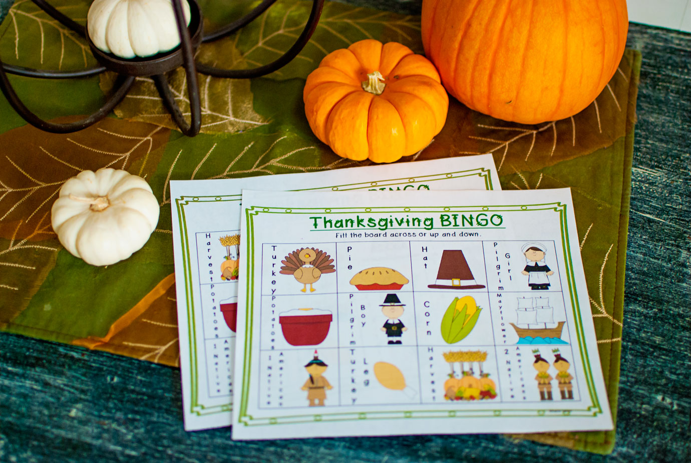 Kids Thanksgiving Bingo Game From TeacherSherpa