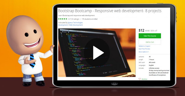 [88% Off] Bootstrap Bootcamp - Responsive web development- 8 projects| Worth 100$