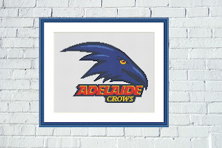 Adelaide Crows logo cross stitch