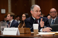 At his Senate confirmation hearing for EPA chief, Scott Pruitt argued he had pursued cases to protect Oklahoma's environment as state attorney general. (Credit: Getty Images) Click to Enlarge.