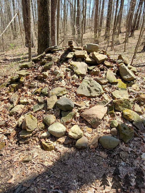 Small stone mound near the Cross Mound in Stoutsville Ohio