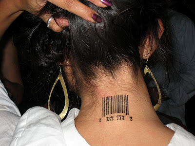 barcode tattoo hitman. arcode tattoo neck.