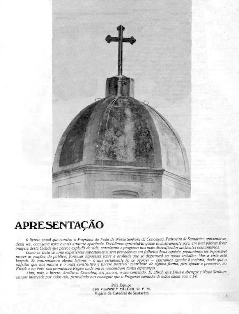 PROGRAMA DA FESTA DE NOSSA SENHORA DA CONCEIÇÃO - 1972 - PAG 1