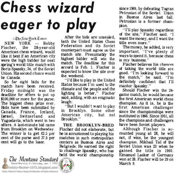 Chess Wizard Eager to Play