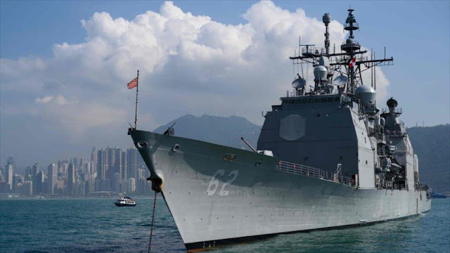 China envía buques de guerra a dar aviso a nave militar de EEUU