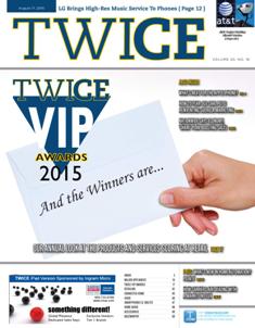 TWICE This Week In Consumer Electronics 2015-16 - August 17, 2015 | ISSN 0892-7278 | TRUE PDF | Quindicinale | Professionisti | Consumatori | Distribuzione | Elettronica | Tecnologia
TWICE is the leading brand serving the B2B needs of those in the technology and consumer electronics industries. Anchored to a 20+ times a year publication, the brand covers consumer technology through a suite of digital offerings, events and custom content including native advertising, white papers, video and webinars. Leading companies and its leaders turn to TWICE for perspective and analysis in the ever changing and fast paced environment of consumer technology. With its partner at CTA (the Consumer Technology Association), TWICE produces the Official CES Daily.