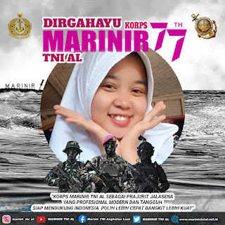 Twibbon Dirgahayu Korps Marinir TNI AL ke-77 Tahun 2022