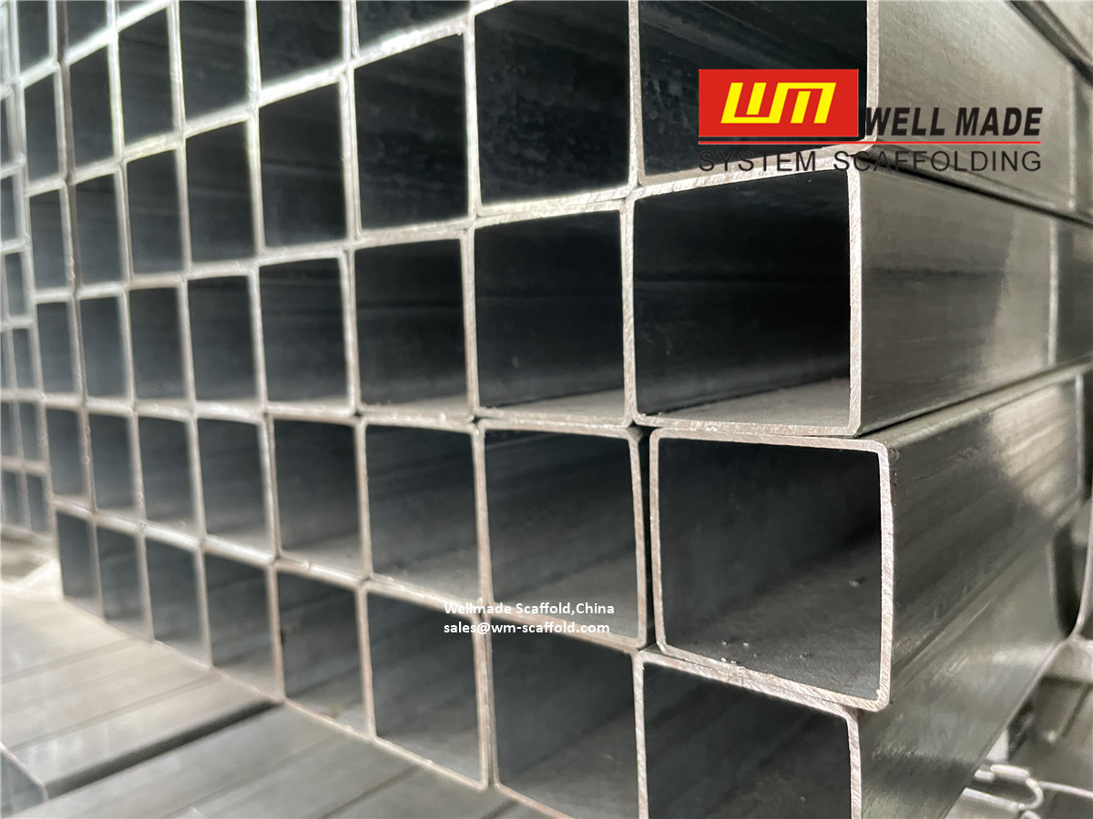 hollow section tubes - steel square tube - rectangular pipes for construction scaffold and building - formwork steel beams - Wellmade China