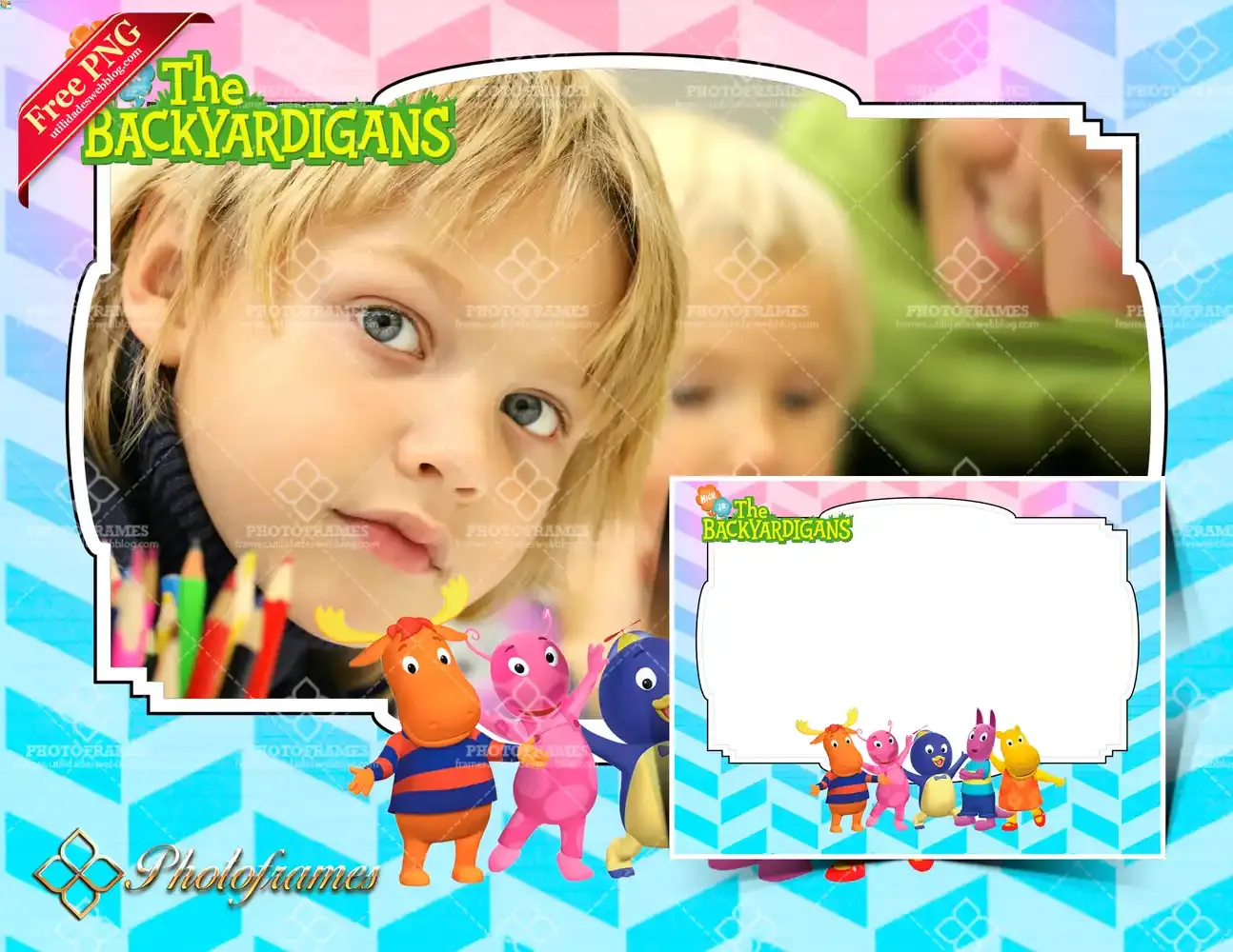 Colorido de los Backyardigans para hacer fotomontajes infantiles