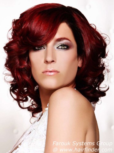 dyed red hair. brown red hair color pictures.