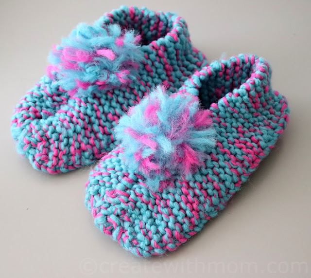 knit slipper pattern