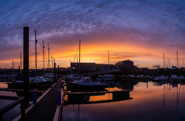 Photo of marina sunrise on February 5