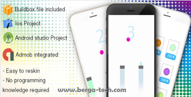 Source Code Project android Studio Bouncing Ball - Buildbox Game Template