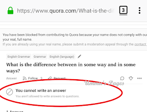 Akun Quora diblokir – Profil tidak sesuai 