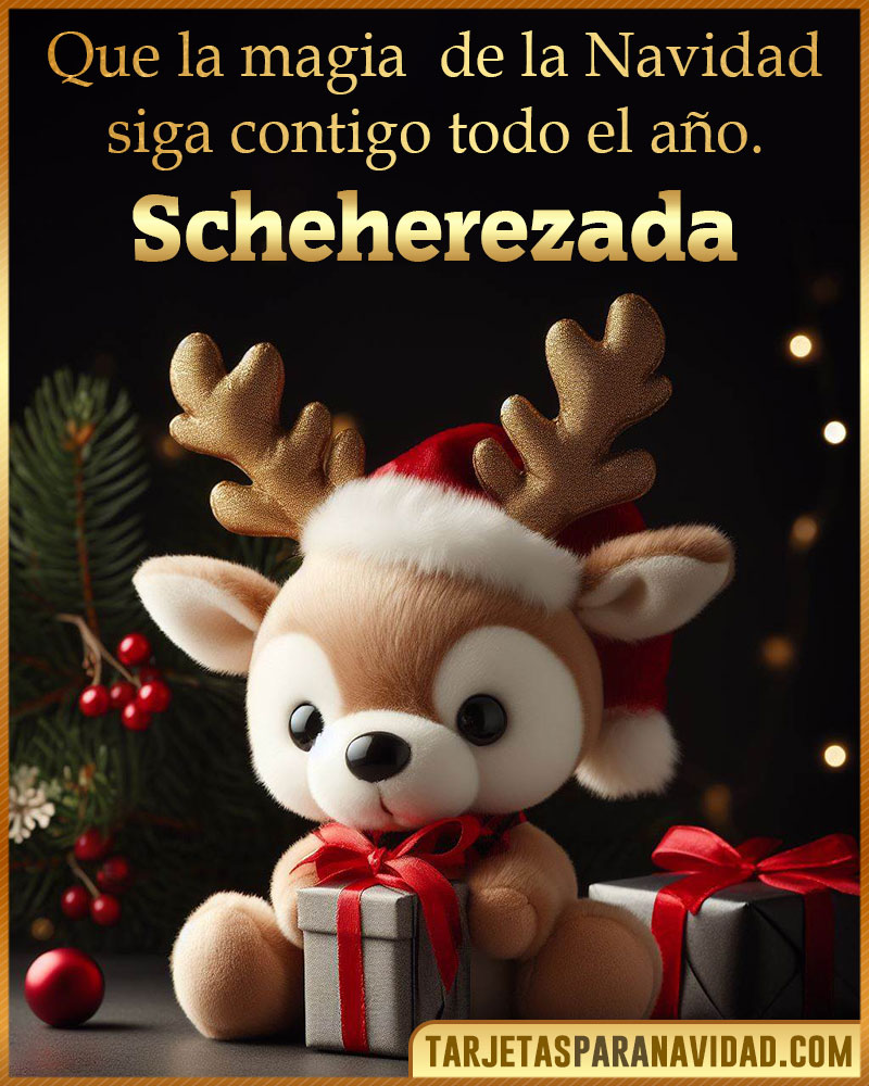 Felicitaciones de Navidad originales para Scheherezada