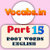 Root Words List (15) : Geo,ic/tic,intra,ism,ist,ject,junct,less,log