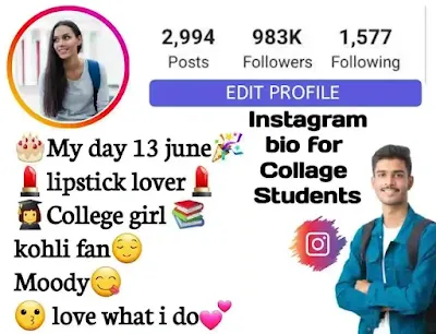 instagram bio for college students