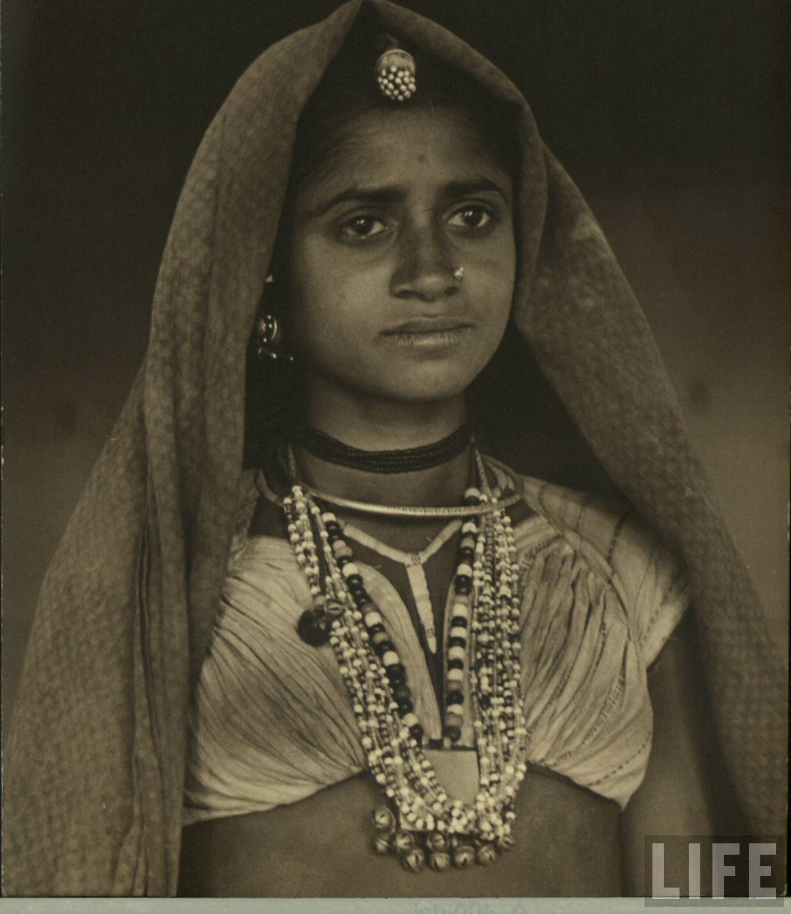 Portrait of an Indian Village Woman