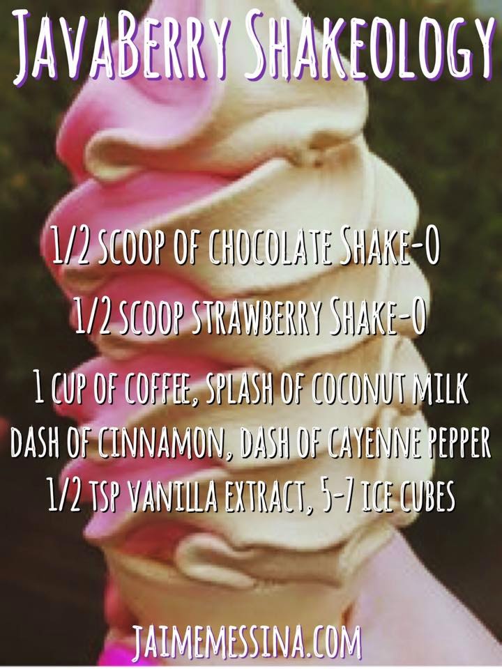 shakeology recipe, ice cream, javaberry, jaime messina, clean eating, dessert, dairy free, lactose intolerant 