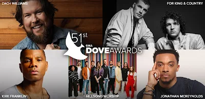 51st Annual GMA Dove Awards Nominees Announced