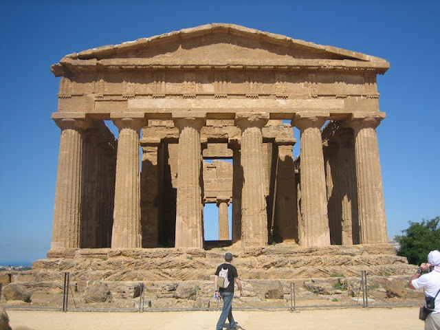 Portada del Templo de la Concordía en Agrigento