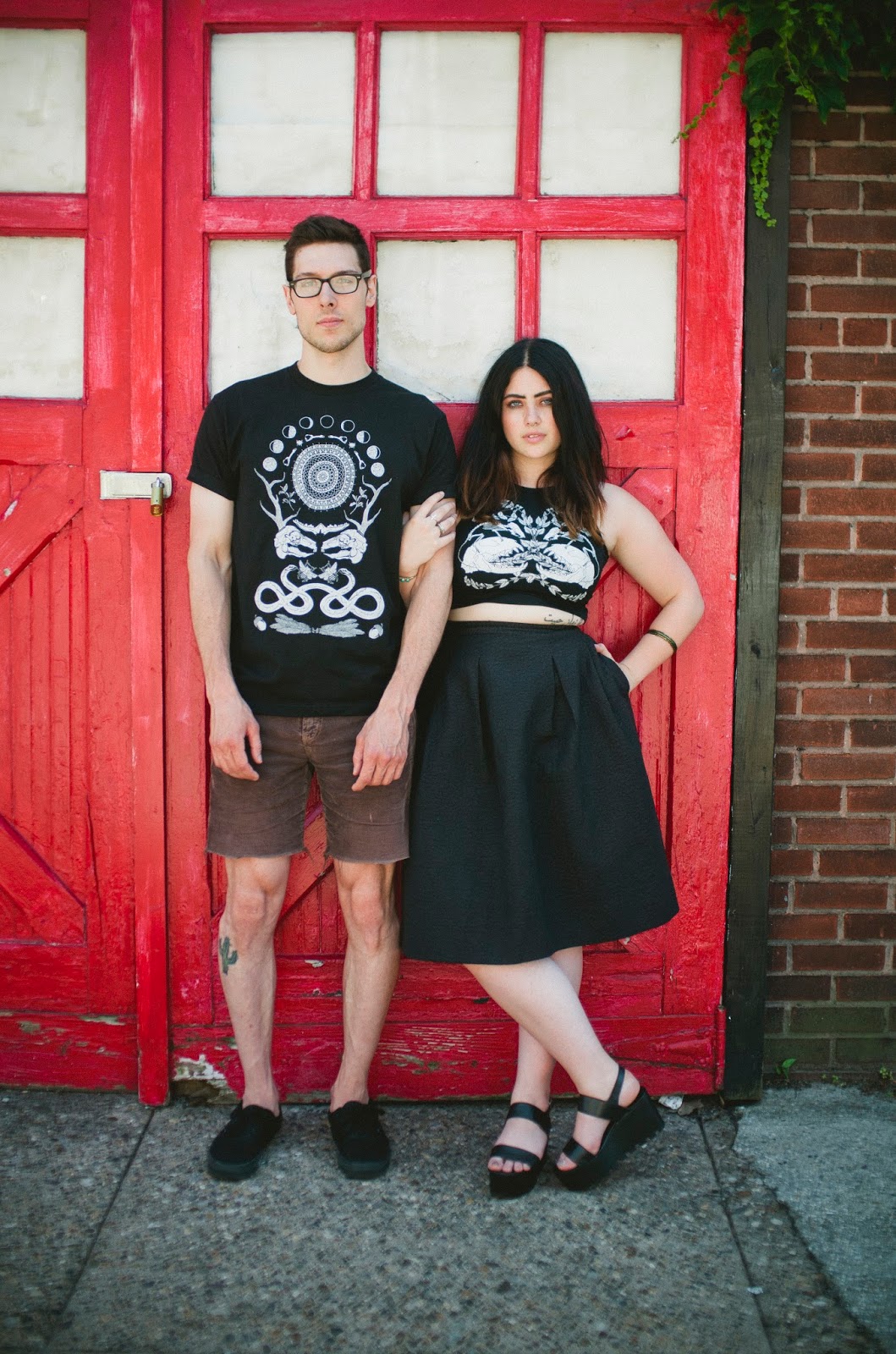 couple, Fennec, design, crop, top, American, Apparel, 