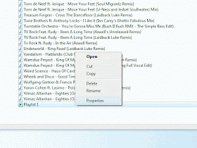 Creating playlists using Windows Explorer Creating playlists using Windows Explorer
