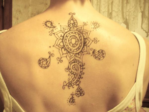 Henna Tattoos on Back