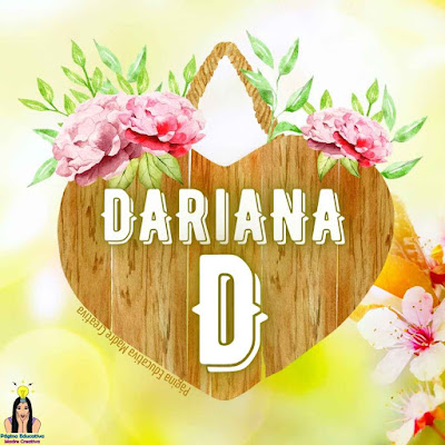 Solapín para imprimir - Nombre Dariana