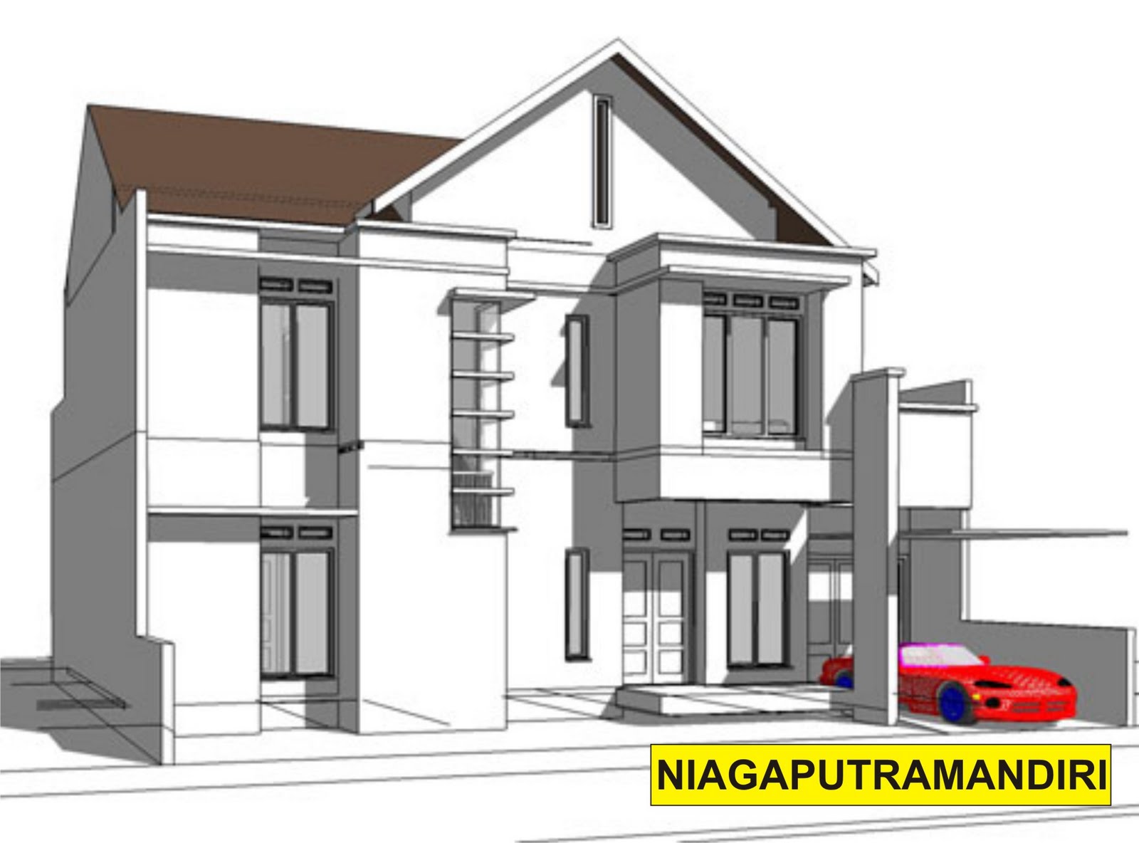 Contoh Exterior Rumah SOLUSI RUMAH ANDA