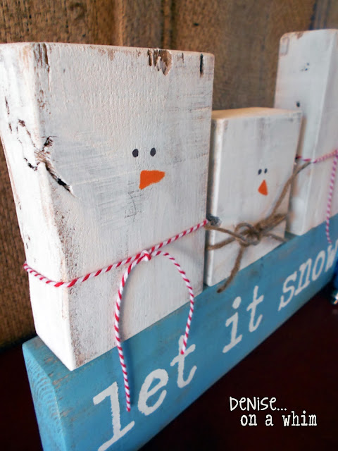 Cute and easy 2x4 snowman decor