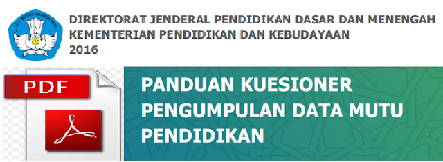 Panduan Kuesioner Pengumpulan Data Mutu Pendidikan Versi Pdf