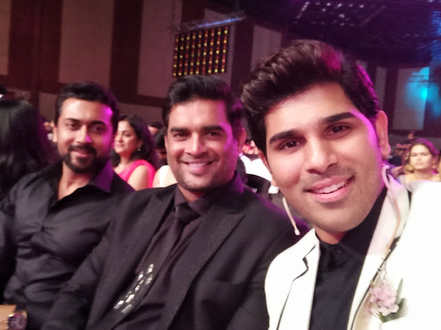 allu sirish suriya madhavan at film fare awards