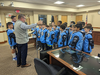 4th grade football team recognized for winning the State Championship last year