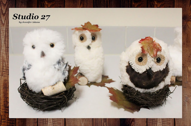 Creating Fall Owls From Christmas Tree Ornaments