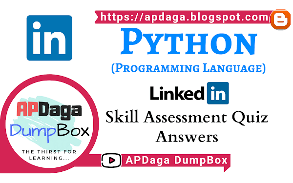 LinkedIn: Python (Programming Language) | Skill Assessment Quiz Solutions