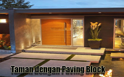 Taman dengan Paving Block 