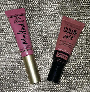 Dupe Alert: Too Faced Melted Lipstick in Chihuahua vs Maybelline Color Jolt in Stripped Down