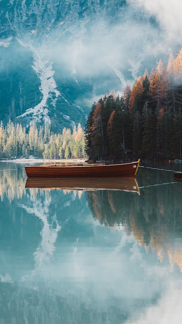 Boat, Nature, Lake, Trees, Autumn