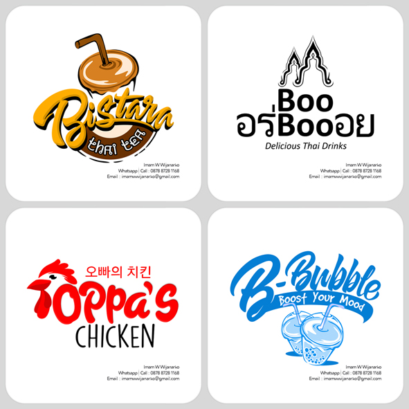 Desain Logo Thai Tea Imam W Wijanarko