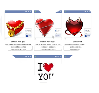 Love in the air  FB Emoticon codes 2013