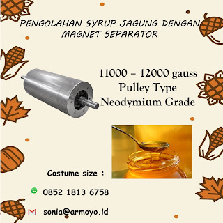 magnet separator sirup jagung 