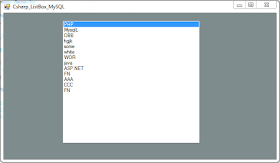 c# listbox data from mysql