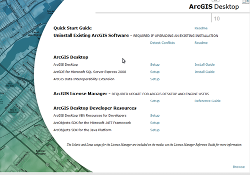 install arcgis desktop 10